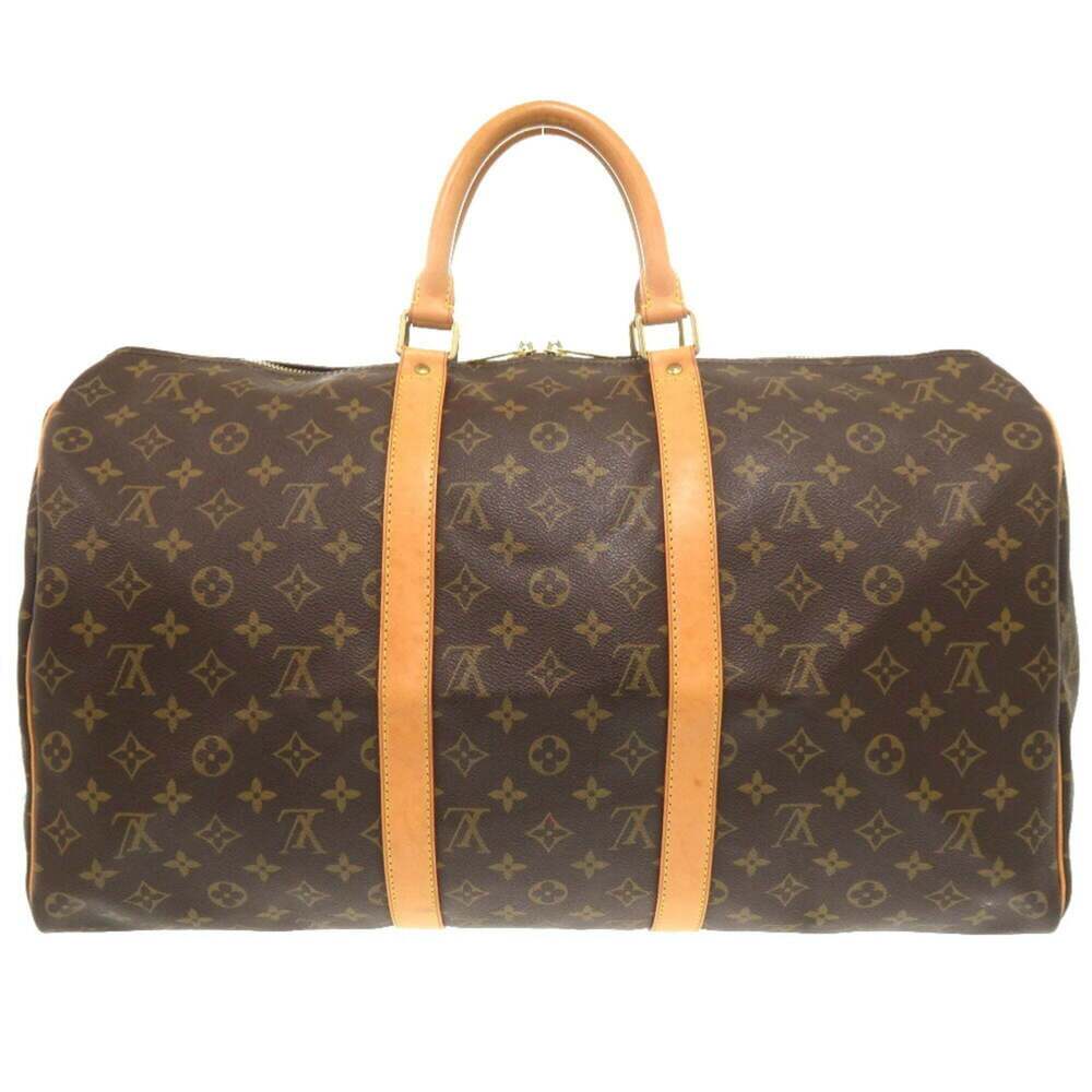 LOUIS VUITTON Authentic Brown Monogram Keepall 50 Boston Bag - Picture 3 of 11